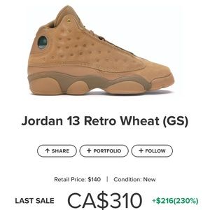 FINAL OFFER Jordan 13 Wheat!